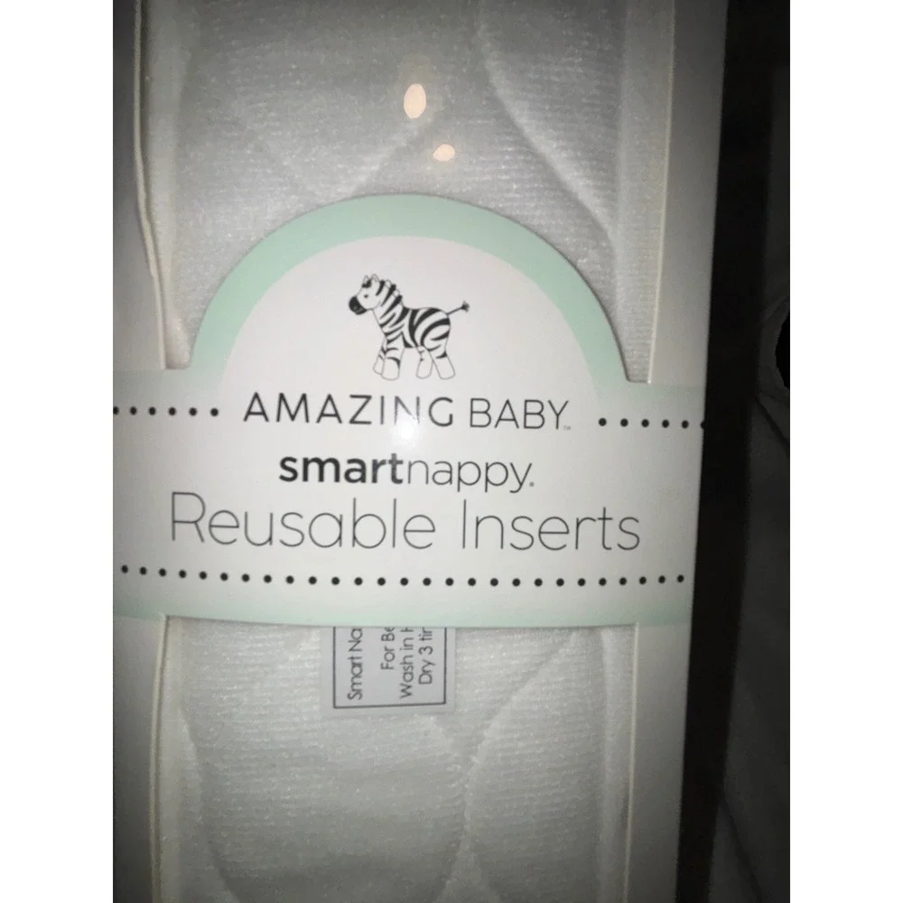 Amazing Baby smartnappy Reusable Inserts Size 2 Small 5 Tri Fold Inserts